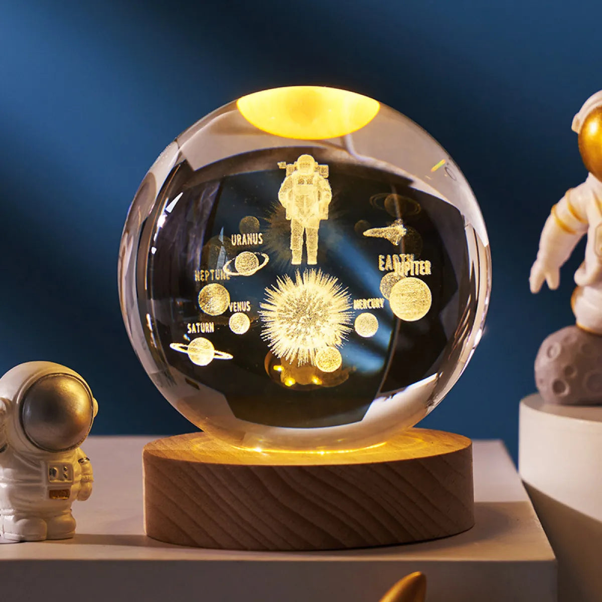 Boule de Cristal Lumineuse 3D
