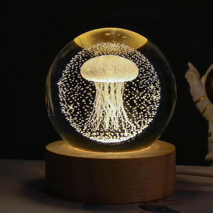 Boule de Cristal Lumineuse 3D
