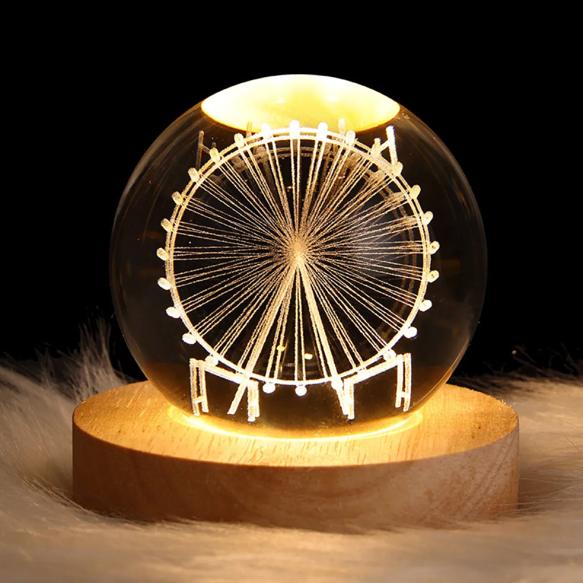 Boule de Cristal Lumineuse 3D
